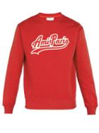 Matchesfashion.com Ami - Logo Appliqu Cotton Sweatshirt - Mens - Red Multi