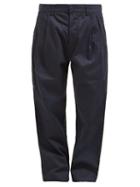 Matchesfashion.com Maharishi - Relaxed Leg Cotton Twill Chino Trousers - Womens - Navy