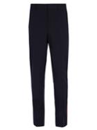 Burberry Slim-leg Side-stripe Wool-blend Trousers