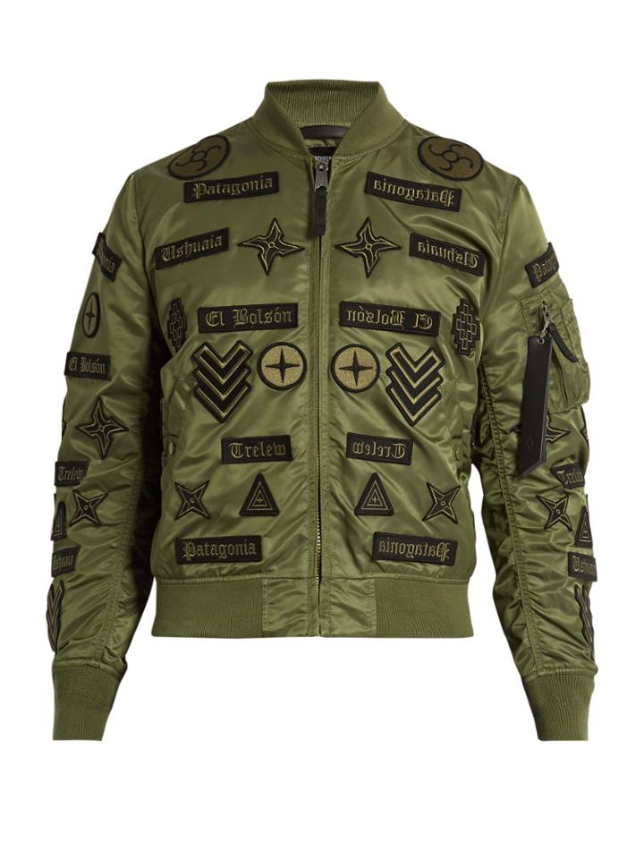 Marcelo Burlon Toldan Alpha Ma-1 Nylon Bomber Jacket