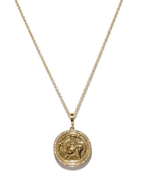Ladies Fine Jewellery Azlee - Animal Kingdom Diamond & 18kt Gold Necklace - Womens - Yellow Gold