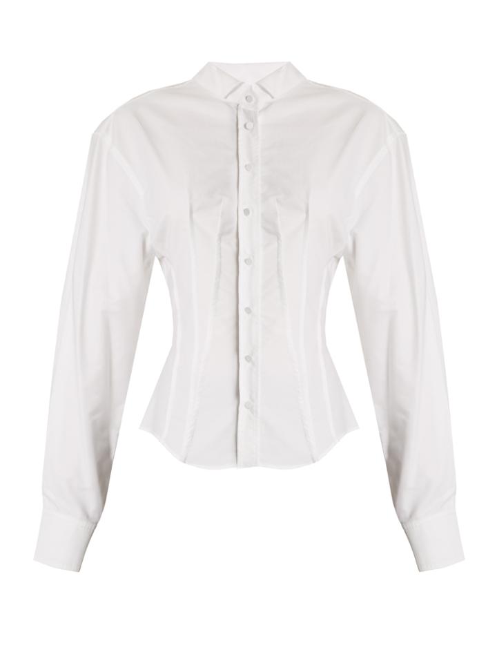 Jacquemus Pintuck-detail Cotton Shirt
