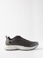 Stone Island - S0303 Faux-leather Trainers - Mens - Black