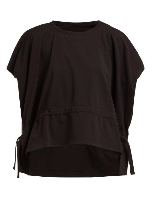 Matchesfashion.com Issey Miyake - Drawstring Cotton Jersey T Shirt - Womens - Black
