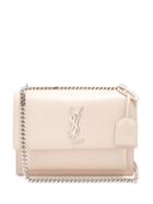 Matchesfashion.com Saint Laurent - Sunset Medium Leather Cross Body Bag - Womens - Light Pink
