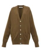 Matchesfashion.com Extreme Cashmere - N117 Cashmere Blend Cardigan - Womens - Dark Khaki