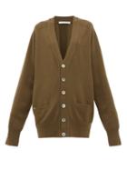 Matchesfashion.com Extreme Cashmere - N117 Cashmere Blend Cardigan - Womens - Dark Khaki