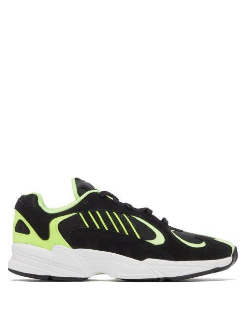 Matchesfashion.com Adidas Originals - Yung 1 Mesh And Nubuck Trainers - Mens - Black