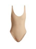 Matchesfashion.com Jade Swim - Contour Scoop Back Swimsuit - Womens - Nude