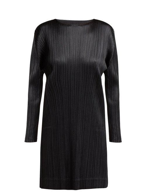 Matchesfashion.com Pleats Please Issey Miyake - Glaring Night Pleated Tunic - Womens - Black