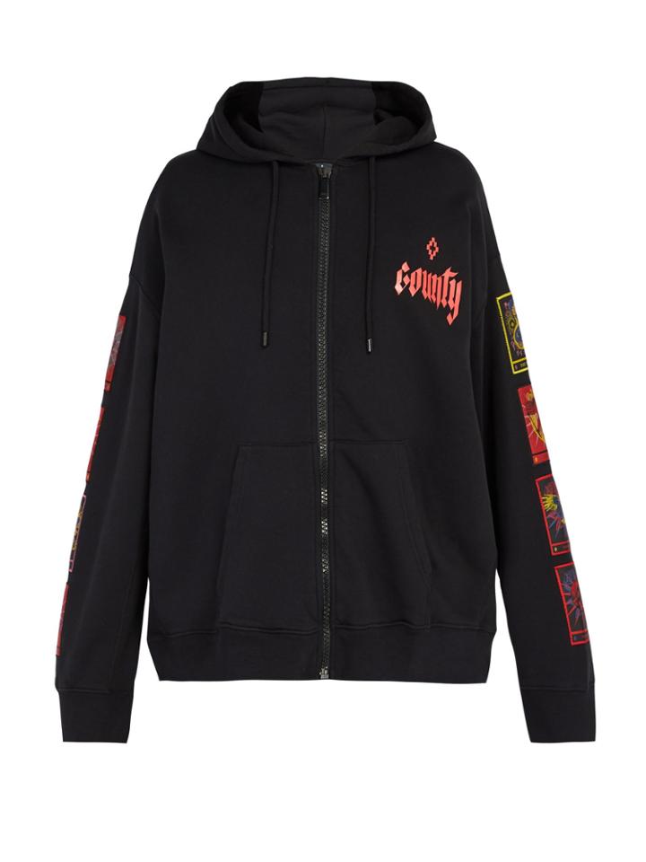 Marcelo Burlon Tarot-patch Hooded Sweatshirt