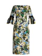 Erdem Alexandra Meadow Print Matelass Dress