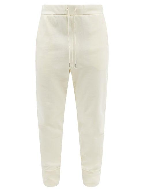 Jil Sander - Logo-embroidered Cotton-jersey Track Pants - Mens - Cream