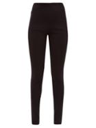 Matchesfashion.com Wardrobe. Nyc - Zip Cuff Jersey Leggings - Womens - Black