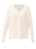 Matchesfashion.com Allude - V-neck Cashmere Sweater - Womens - Beige