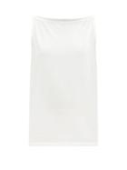 Matchesfashion.com The Row - Mora Boat-neck Cotton-jersey Vest - Womens - White