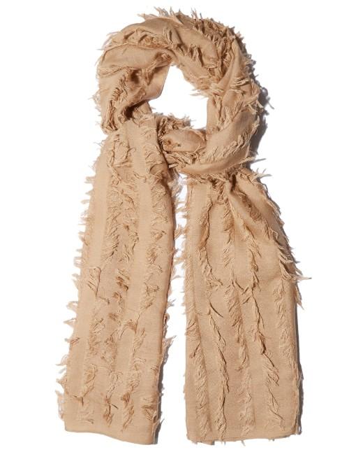 Chloé Fil Coup Wool And Silk-blend Scarf
