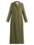 Matchesfashion.com The Row - Nalty Double Breasted Wool Blend Coat - Womens - Green