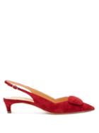 Matchesfashion.com Rupert Sanderson - Misty Suede Pumps - Womens - Red