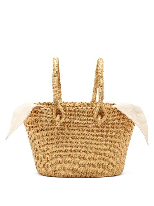 Matchesfashion.com Muu - Claudia Mini Straw Basket Bag - Womens - Cream Multi