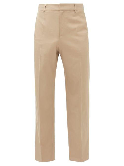 Matchesfashion.com Deveaux - Wide-leg Technical-twill Trousers - Mens - Beige