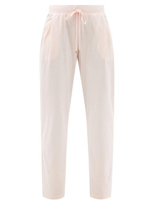 Ladies Lingerie Hanro - Sleep & Lounge Cotton-blend Jersey Trousers - Womens - Light Pink