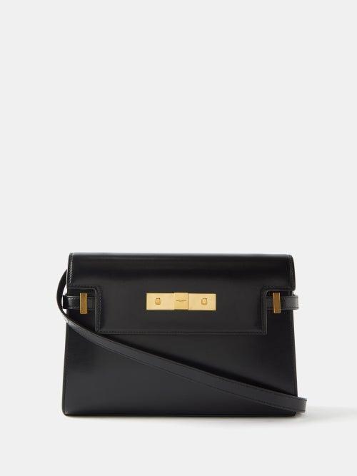Saint Laurent - Manhattan Small Leather Shoulder Bag - Womens - Black
