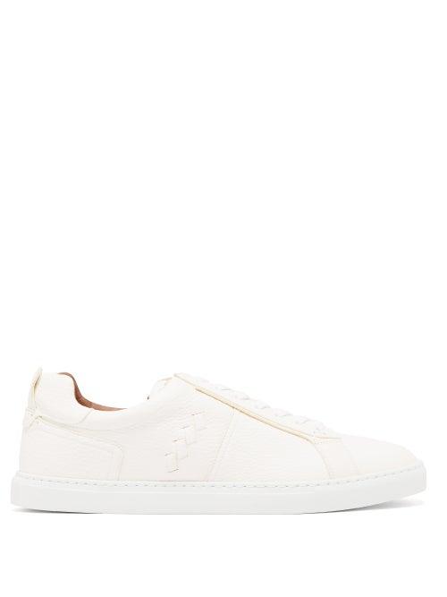 Matchesfashion.com O'keeffe - Grained-leather Trainers - Mens - White