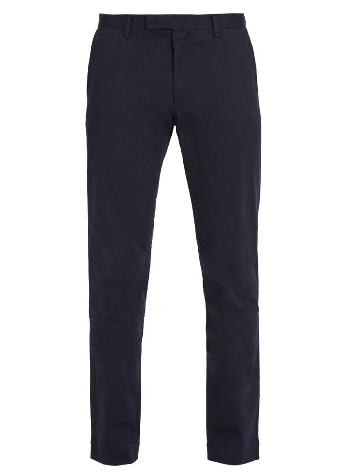 Polo Ralph Lauren Slim-leg Cotton-blend Chino Trousers