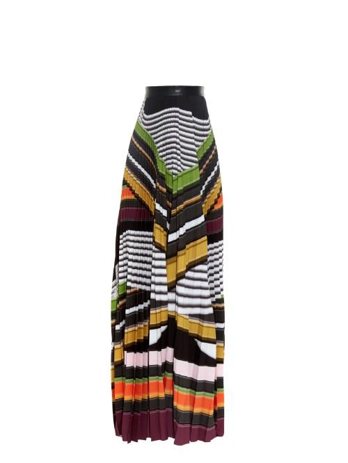 Mary Katrantzou Pelar Striped Maxi Skirt