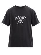 Matchesfashion.com More Joy By Christopher Kane - More Joy-print Cotton-jersey T-shirt - Mens - Black