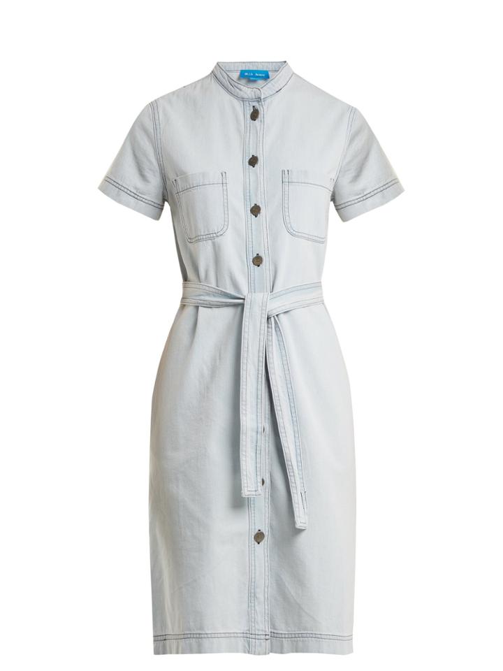 M.i.h Jeans Kornfield Tie-waist Denim Dress