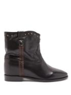 Matchesfashion.com Isabel Marant - Cluster Studded Leather Ankle Boots - Womens - Black
