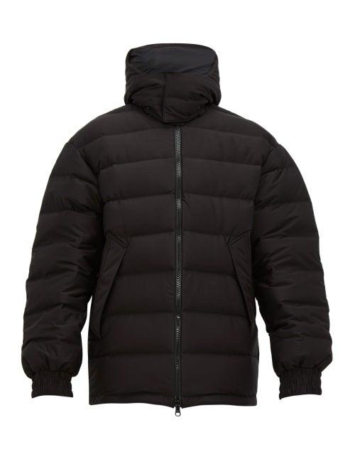 Matchesfashion.com Y-3 - Logo Print Quilted Jacket - Mens - Black