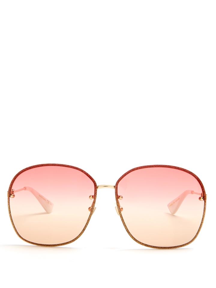 Gucci Glitter-embellished Sunglasses