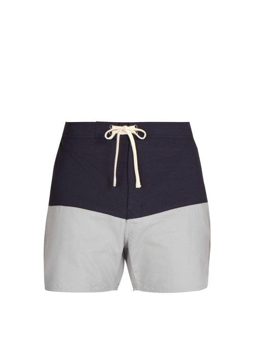 Matchesfashion.com Saturdays Nyc - Ennis Swim Shorts - Mens - Navy Multi
