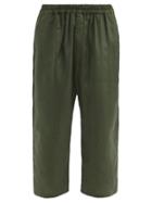 Matchesfashion.com By Walid - Juan Upcycled-silk Cropped Trousers - Mens - Green