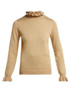 Shrimps Robin Metallic Wool-blend Roll-neck Sweater