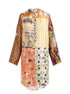 Matchesfashion.com La Prestic Ouiston - Silk Twill Multi Print Dress - Womens - Multi