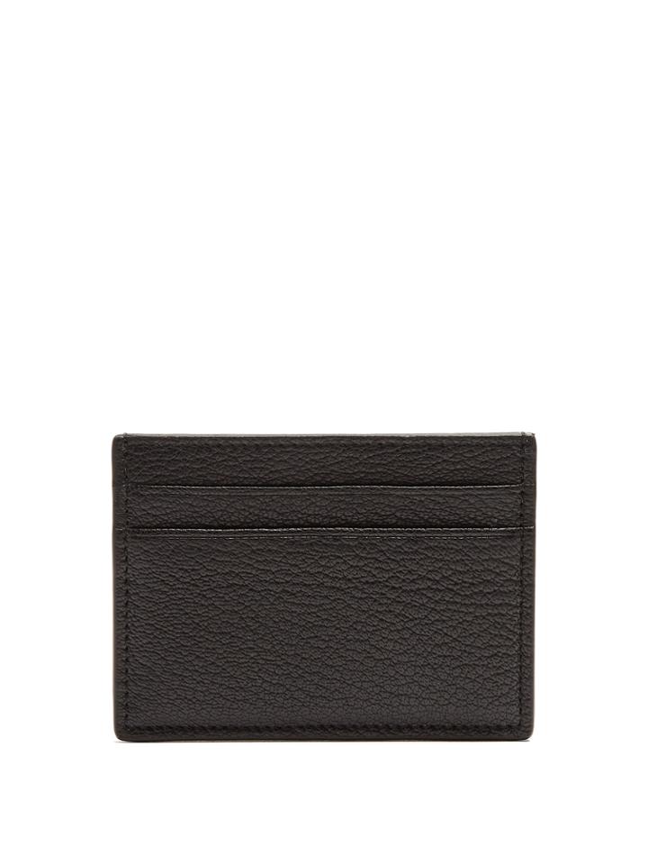 Valentino Micro-rockstud Leather Cardholder