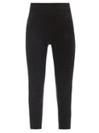 Matchesfashion.com Prism - Motion 3/4 High-rise Stretch-jersey Leggings - Womens - Black