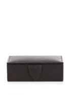 Smythson Panama Small Leather Cufflink Box