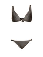 Matchesfashion.com Lisa Marie Fernandez - Melissa D Ring Bikini - Womens - Black
