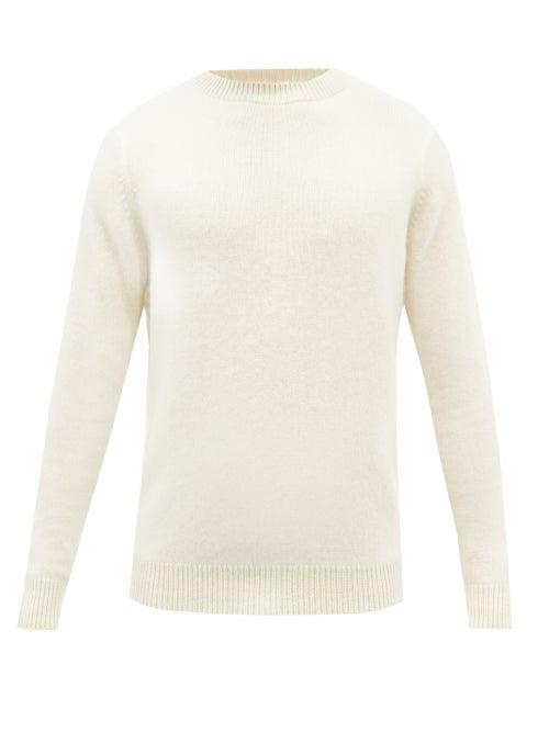 The Elder Statesman - Crew-neck Cashmere Sweater - Mens - Ivory