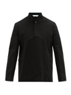 Matchesfashion.com Sasquatchfabrix - Cutaway Crinkled Wool-blend Bolero Jacket - Mens - Black
