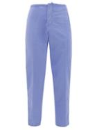 Matchesfashion.com J.w. Brine - Craig Drawstring-tie Linen-blend Trousers - Mens - Light Blue