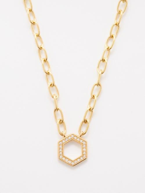 Harwell Godfrey - Foundation Diamond & 18kt Gold Necklace - Womens - Yellow Gold