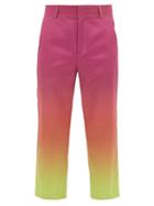 Matchesfashion.com Sies Marjan - Alex Dgrad Cropped Trousers - Mens - Pink Multi
