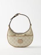 Gucci - Gg Supreme Canvas And Leather Mini Shoulder Bag - Womens - Cream