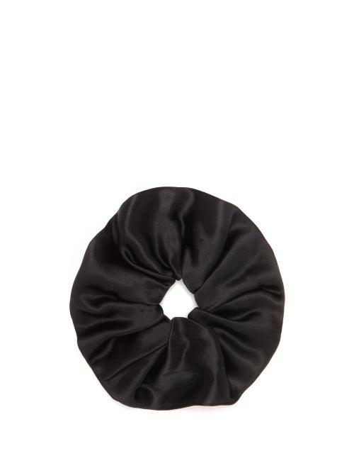 Matchesfashion.com Sophie Buhai - Elegant Silk-satin Hair Scrunchie - Womens - Black